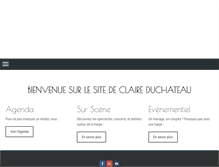 Tablet Screenshot of claireduchateau.com
